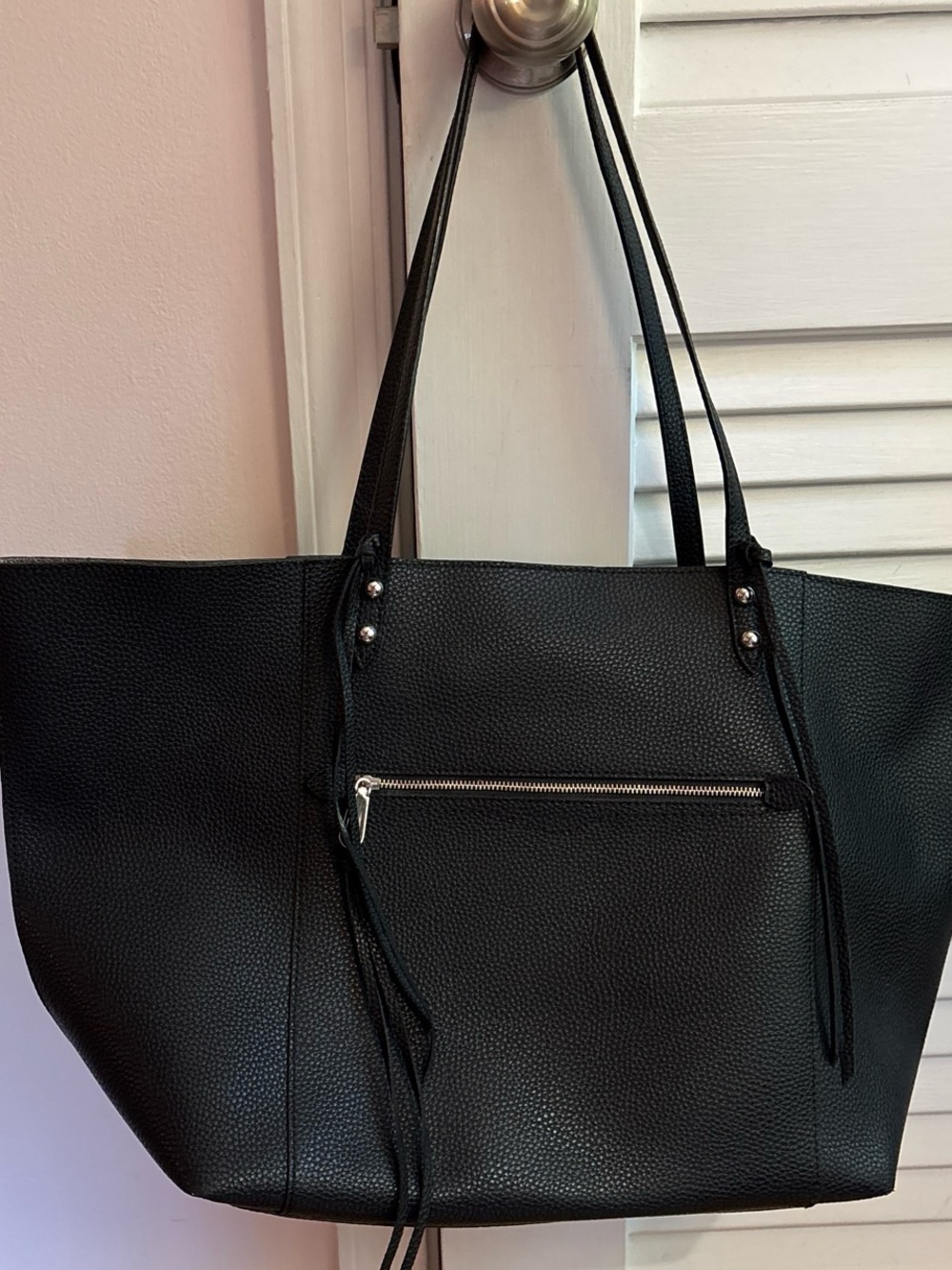 Rebecca Minkoff Black Leather Tote Bag